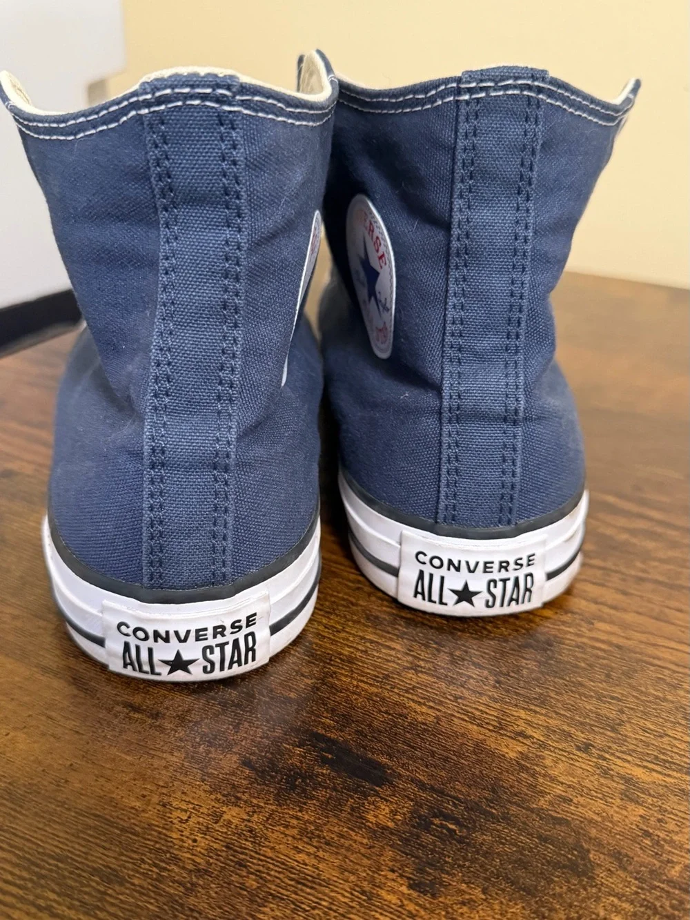 Converse Navy Blue High Top Sneakers - size 7.5